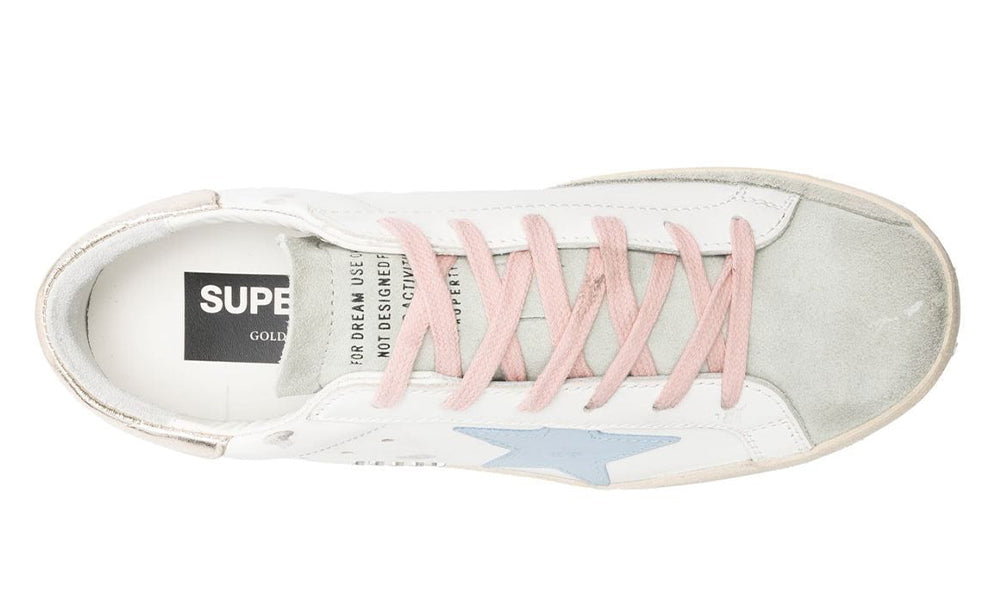 Golden Goose Wmns Superstar 'White Silver Ice Blue'