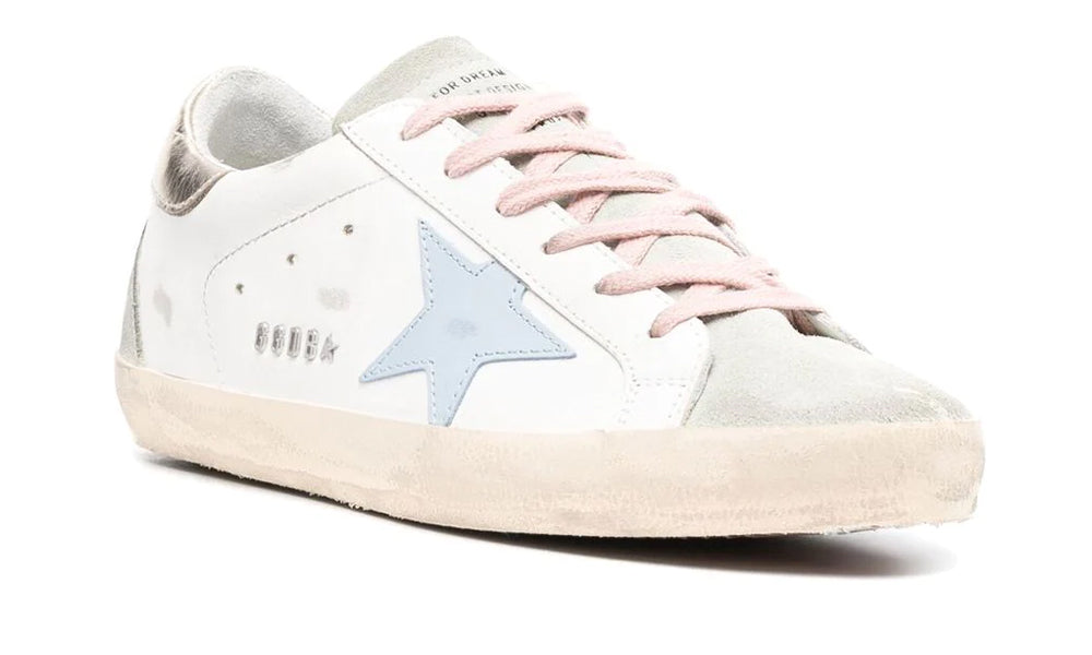Golden Goose Wmns Superstar 'White Silver Ice Blue'