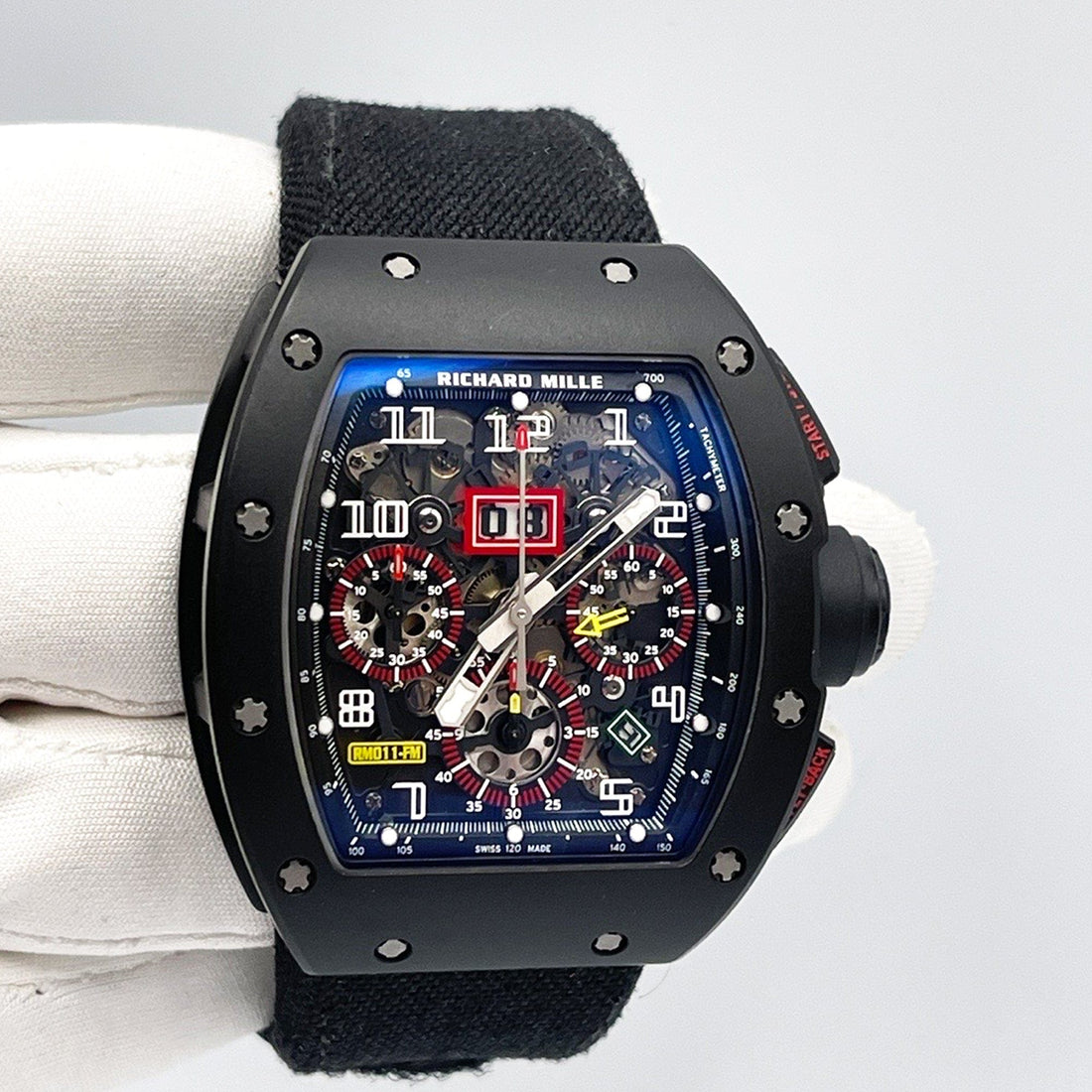 Richard Mille RM 011-FM Felipe Massa Flyback Chronograph Black Carbon