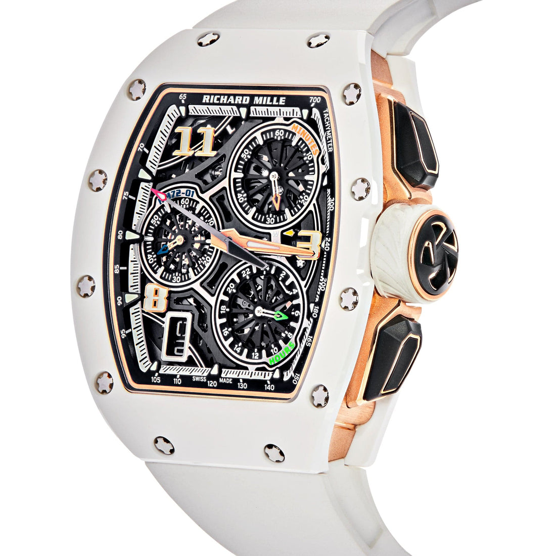 Richard Mille RM 72-01 Lifestyle In-House Chronograph White Ceramic