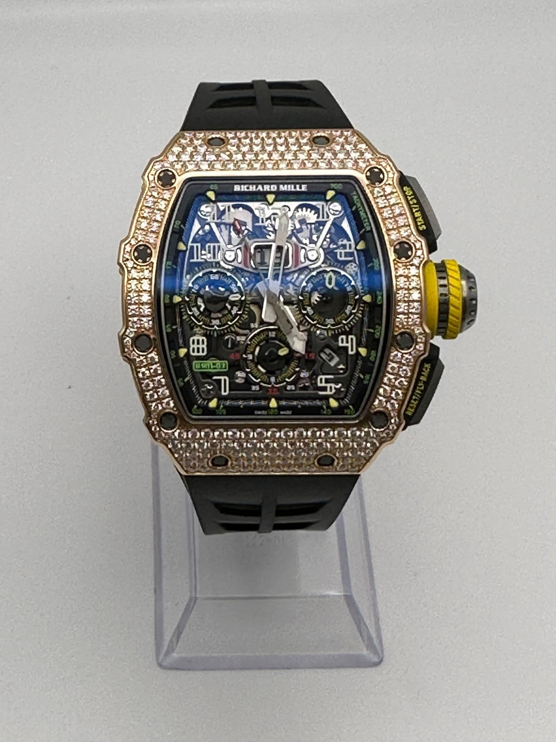 Richard Mille RM 11-03 Flyback Chronograph Rose Gold Diamond Bezel