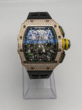 Richard Mille RM 11-03 Flyback Chronograph Rose Gold Diamond Bezel