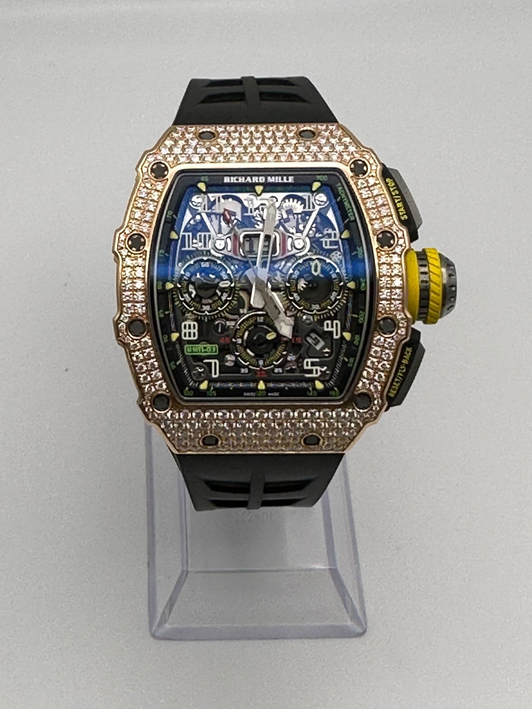 Richard Mille RM 11-03 Flyback Chronograph Rose Gold Diamond Bezel