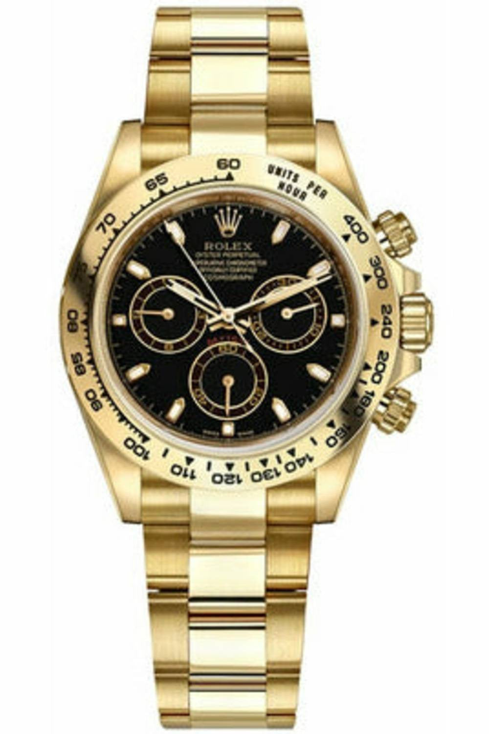 Rolex Cosmograph Daytona Chronograph Watch With Elegant Black Dial Finish