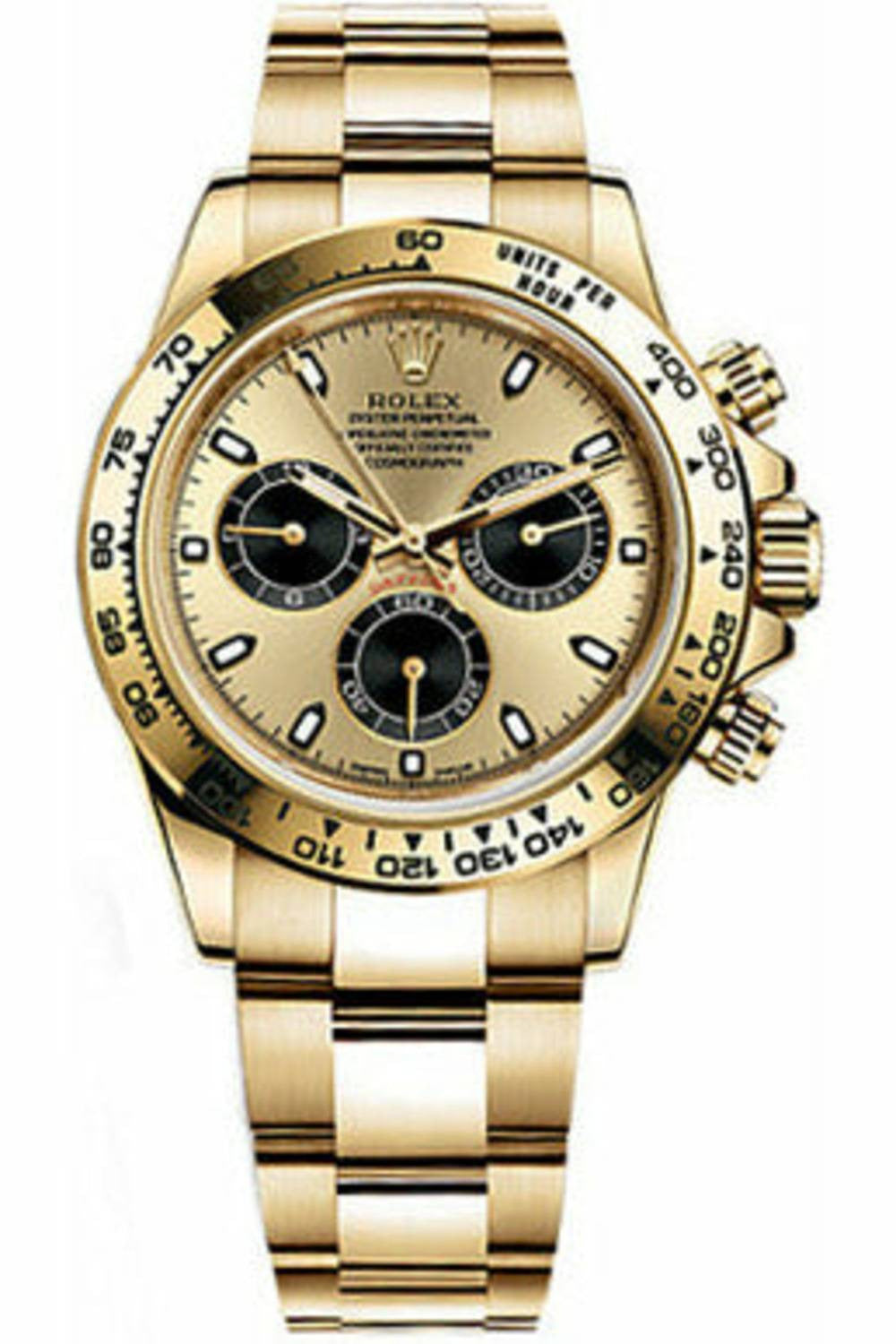Rolex Cosmograph Daytona Yellow Gold Chronograph Luxury Men's Watch