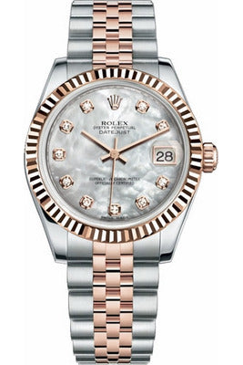 Rolex Datejust 31 Mother of Pearl Jubilee Bracelet Luxury Watch