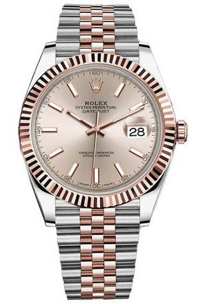 Rolex Datejust 41 Fluted Bezel Men's Stainless Steel Wrist Watch