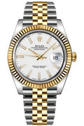 Rolex Datejust 41 White Dial Watch with Jubilee Bracelet