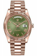 rolex day-date 40 green dial rose gold 228235