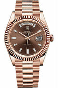 Rolex Day-Date 40 Premium Rose Gold Luxury Wristwatch Model 228235