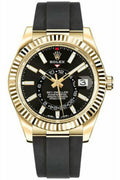 Rolex Sky-Dweller 18K Yellow Gold Luxury Men's Dress Watch