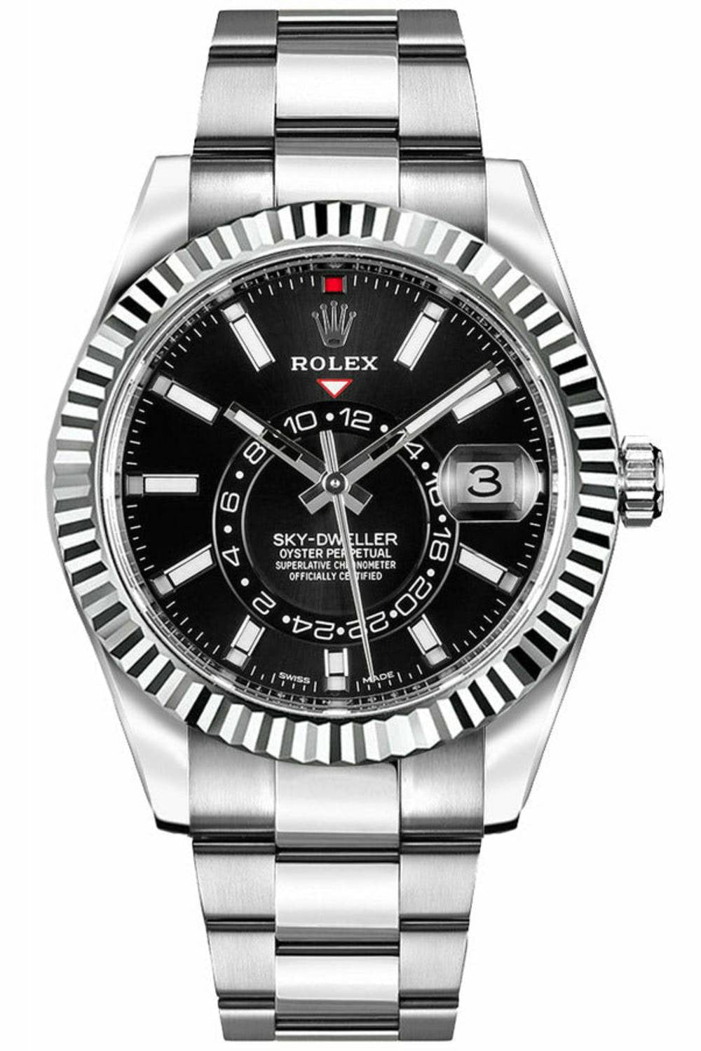Rolex Sky-Dweller 42mm 18kt White Gold Luxury Men's Watch