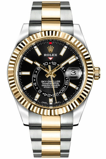 Rolex Sky-Dweller 18kt Yellow Gold 42mm Luxury Wristwatch Timepiece