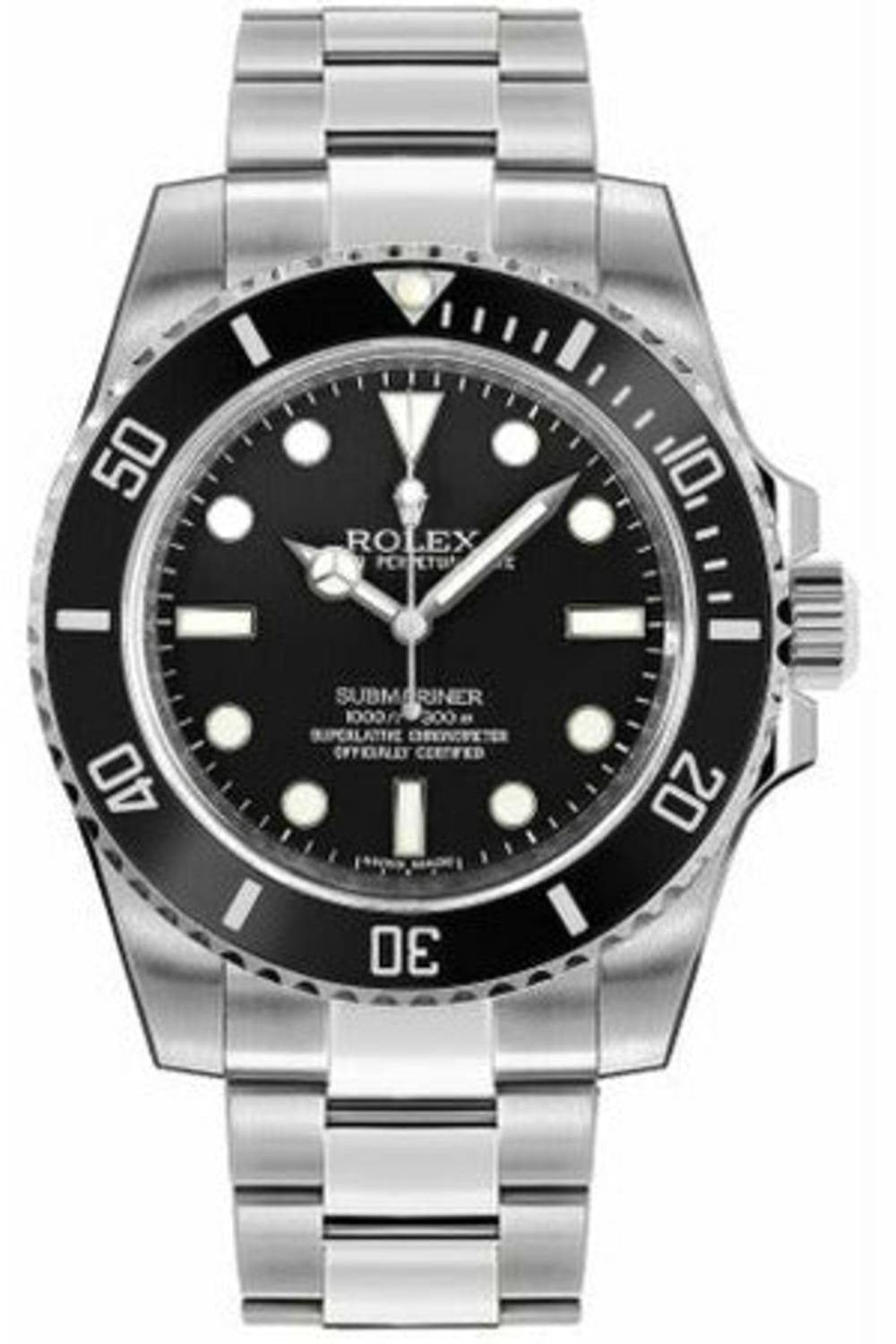 Rolex Submariner Black Dial Stainless Steel Automatic Luxury Sport Watch