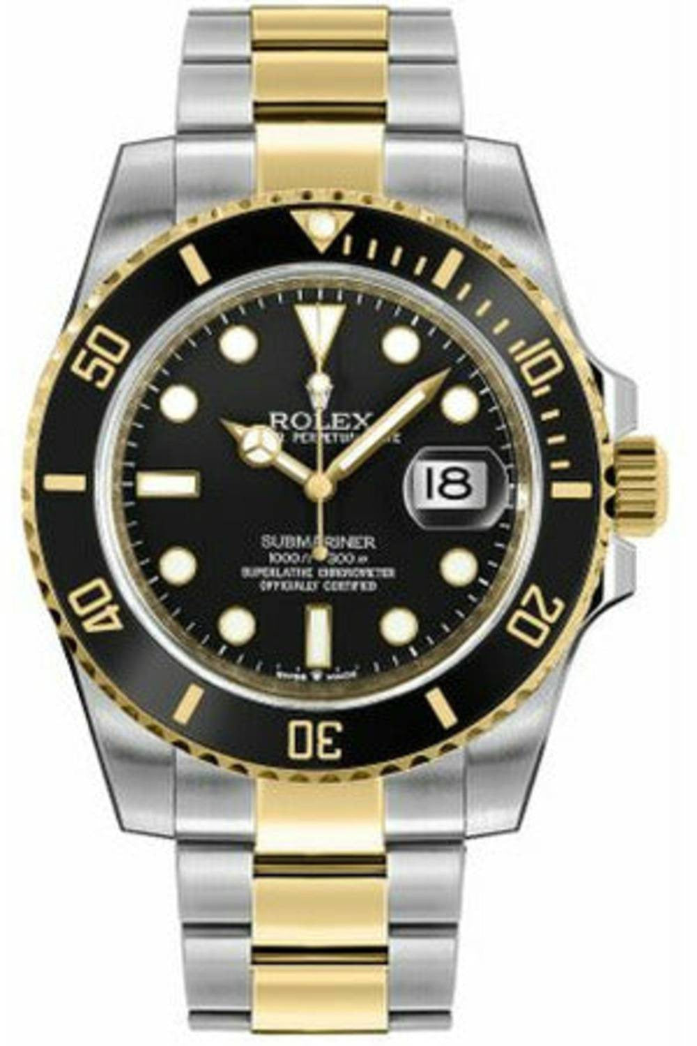 Rolex Submariner Date Two-Tone Oyster Bracelet 126613LN Luxury Watch