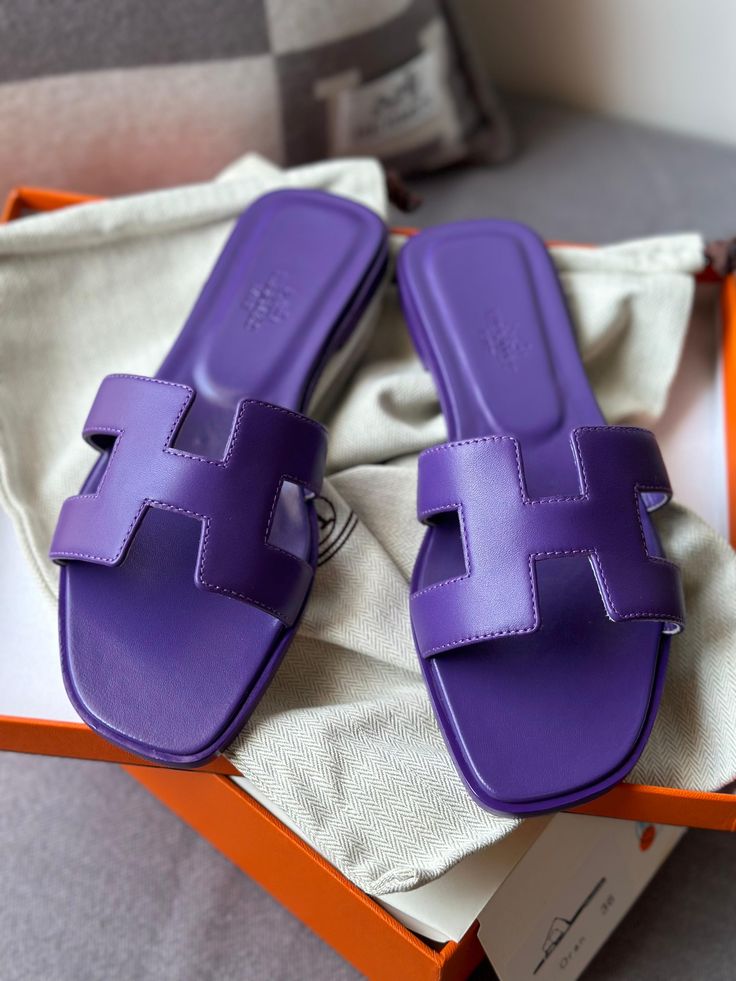 Hermes Slides Purple