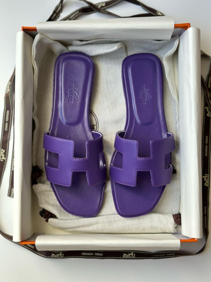 Hermes Slides Purple